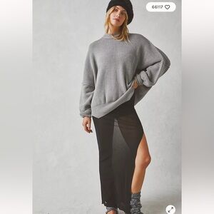 Free People Easy Street Tunic Oversized Crewneck Sweater size Medium